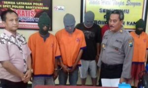 Kawanan Pencuri HP Diringkus Reskrim Polsek Banyuwangi