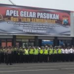 Kapolres Banyuwangi Pimpin Apel Pasukan Operasi Lilin Semeru 2018