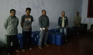 Enam Penjual BBM Bersubsidi Di Amankan Satreskrim Polres Banyuwangi 