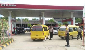 Polsek Sorong Kota Lakukan Pengamanan SPBU Coco Sorpus
