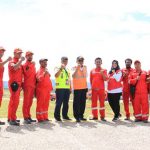 Simulasi Penanggulangan Keadaan Darurat di Bandara Waghete