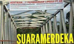 Limbah PT AR Tambang Emas Martabe di Buang ke Sungai