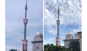 Menara Jakarta Islamic Centre Miring Berhasil Diperbaiki