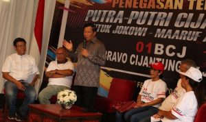 Agum Gumelar Pimpin Bravo Cijantung Deklarasikan Jokowi-Ma'ruf