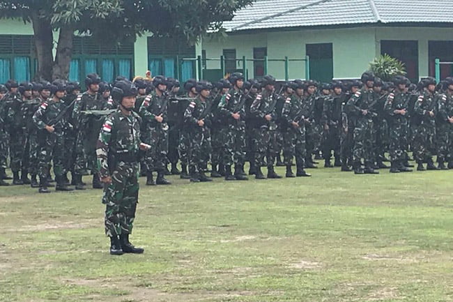 Satgas BKO Lakukan Pengamanan Pembangunan Infrastruktur Di Nduga