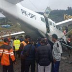 Over Runwai Pesawat Caravan Menabrak Tumpukan Batu di Ilaga Papua