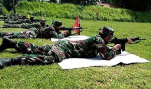 Prajurit Korem 071/Wijayakusuma Gelar Latihan Menembak