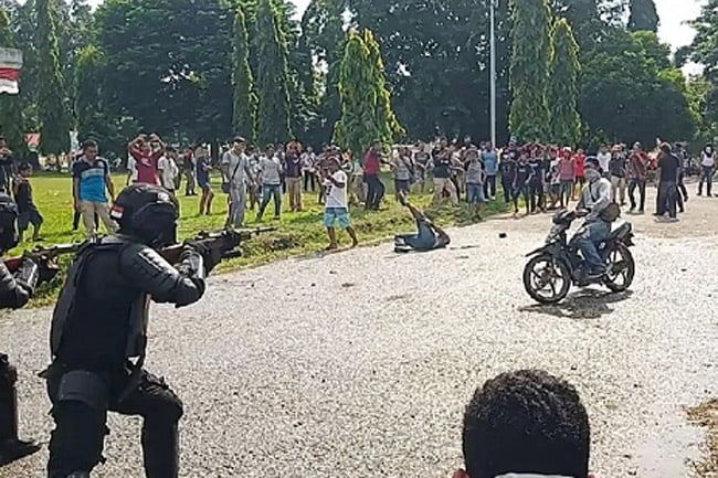 Pengamanan Pemilu 2019 di Muna Sulawesi Tenggara Berakhir Rusuh