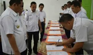 Kepala OPD Se Kota Padangsidimpuan Tandatangani Perjanjian Kinerja