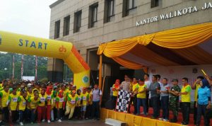 Danramil 07 Kembangan Hadiri Lomba lari Pelangi Run 5K Jakarta Barat