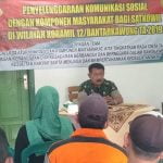Jalin Silaturrahmi, Koramil 12 Batangkawung Gelar Komsos