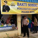 Kapolres Muna Giat Pengobatan Gratis di Kalisusu Buton Utara