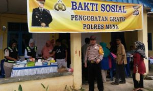 Kapolres Muna Giat Pengobatan Gratis di Kalisusu Buton Utara