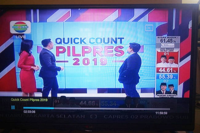 Setelah MetroTV Klarifikasi, Quick Count Indosiar Menyusul?