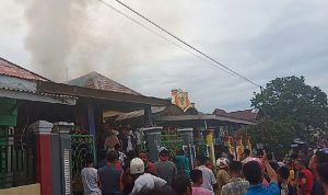 Dua Unit Rumah Mewah di Raha Ludes Terbakar