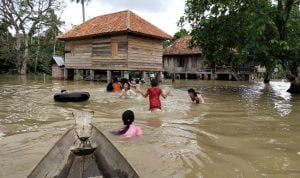 Sungai Lematang Meluap Puluhan Desa di PALI Terendam Banjir
