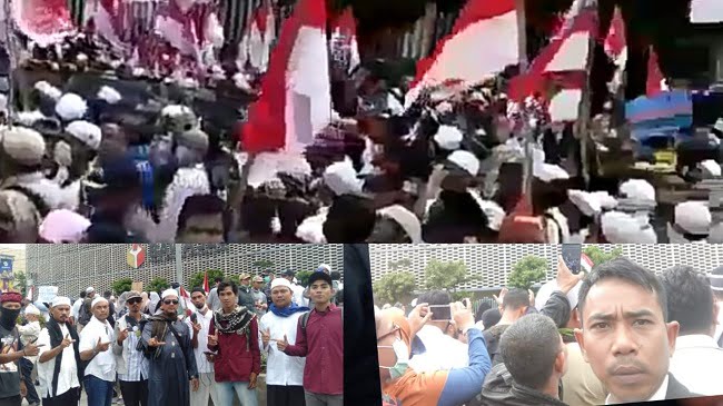 GERAK dan Koalisi Umat Datangi Kantor Bawaslu Demo Pemilu Curang