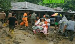 Banjir Bandang Hantam Desa Tarutung Baru Padangsidimpuan