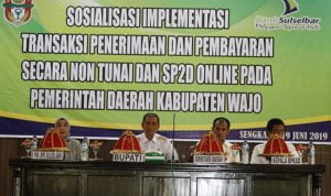 Bank Sulselbar Jadi Tempat Transaksi Non Tunai Kabupaten Wajo