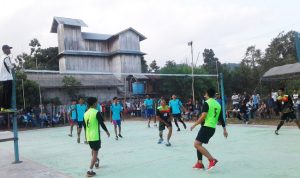 Pulau Laut Tengah Gelar Pertandingan Bola Voli Perebutkan Piala Camat
