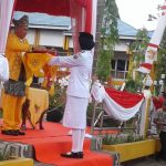 Bupati Kotabaru Pimpin Upacara Proklamasi Ke 74 di Siring Laut
