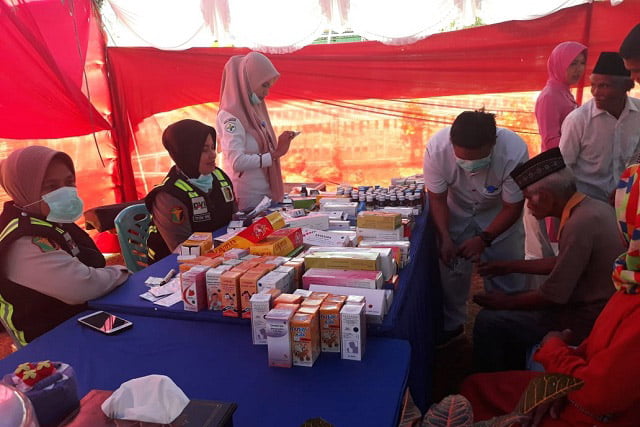 Jalin Silaturahmi Kamtibmas, Polres Muna Adakan Pengobatan Gratis