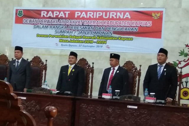 Ardiansyah Resmi Pimpin DPRD Kapuas Periode 2019-2024