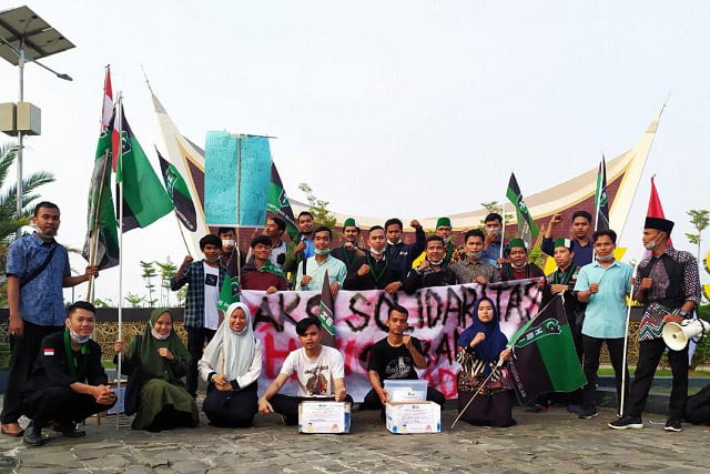HMI Cabang Padang Gelar Penggalangan Dana Korban Asap di Riau
