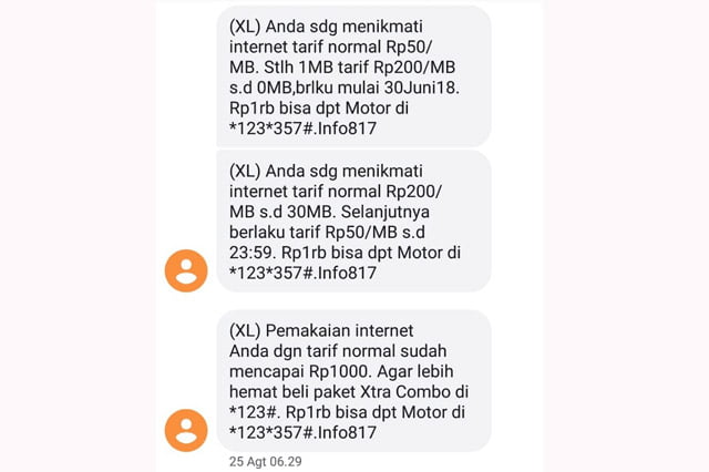 Pulsa XL Terpotong Otomatis, Kelalaian Pelanggan Atau Sengaja?