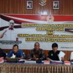 Ketua KONI Kapuas memberikan sambutan pada Pelatihan Pengelolaan Keuangan di Aula Kantor Bappeda Kapuas, Sabtu (21/9/2019). Ketua KONI Kapuas memberikan sambutan pada Pelatihan Pengelolaan Keuangan di Aula Kantor Bappeda Kapuas, Sabtu (21/9/2019).