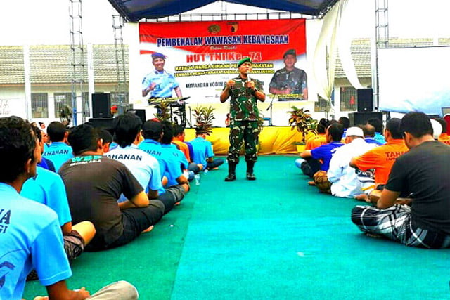 Pembekalan Wawasan Kebangsaan Kodim 0825 di WBL