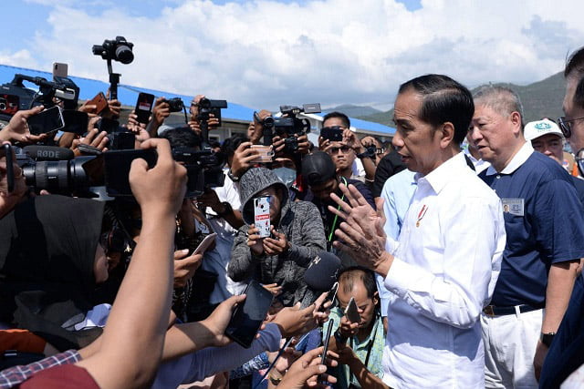 Jokowi Apresiasi Peran Korporasi Swasta Bantu Korban Gempa Palu