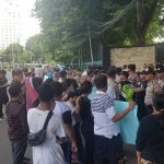 Aksi Damai di Hotel Borobudur Dibubarkan Paksa Oknum Pegawai Grand Manhattan Club di Depan Polisi