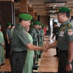 Kasad Terima Laporan Korps Kenaikan Pangkat Irjen Kemhan