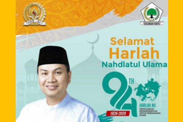 Hari Jadi NU Ke-94, Azis Syamsuddin Optimis Peran Aktif NU Persatukan Umat