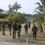 Prajurit Resimen Kavaleri 3 Marinir Latihan Cross Country