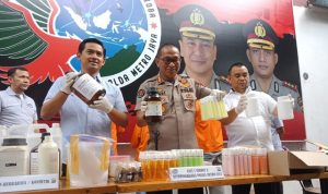 Ditresnarkoba Polda Metro Jaya Grebek Pabrik Kosmetik Ilegal