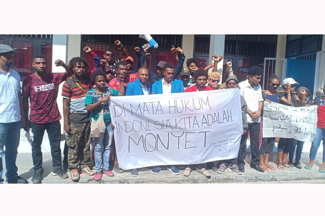 Dituding Makar, Papua Gelar Aksi Solidaritas Peduli Keadilan Bagi Monyet