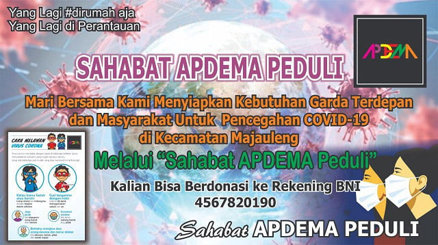 Apdema Majauleng Salurkan Bantuan APD Untuk Puskesmas