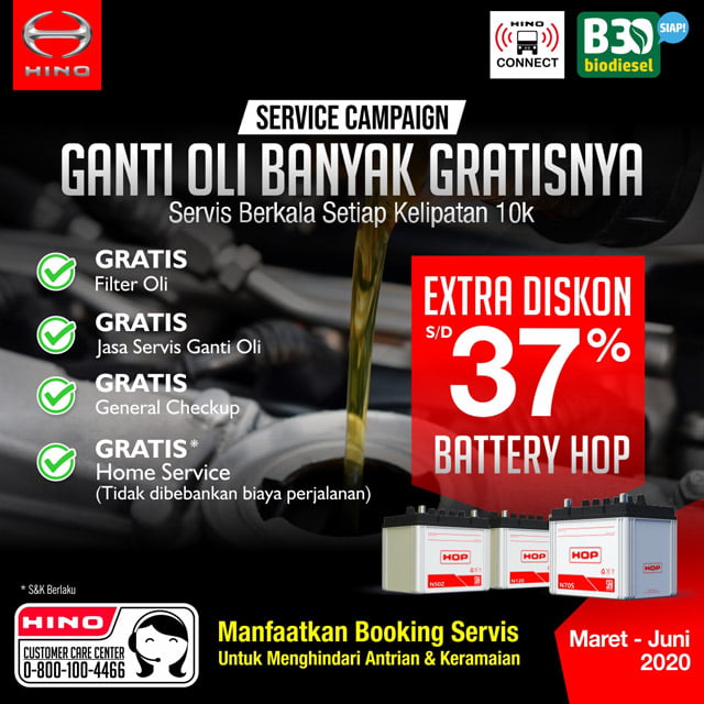 Klaim Tak Terdampak Covid-19, Layanan Total Support Hino Indonesia Tetap Beroperasi