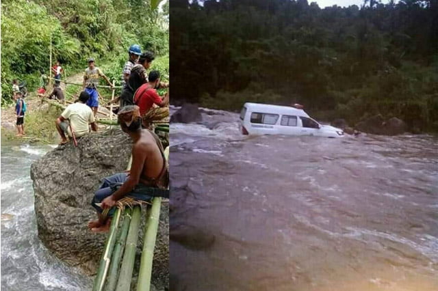 Kecewa Janji Pemda Buru Selatan, Warga 3 Desa Buat Jembatan Darurat Mandiri