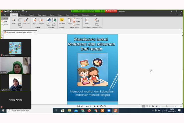 Pengabdian Masyarakat Dosen UNJ: Pelatihan Pembuatan Flashcard Untuk Meningkatkan Budaya Hidup Sehat Siswa Sekolah Dasar Di Era New Normal
