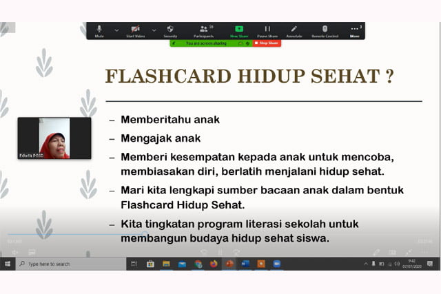 Pengabdian Masyarakat Dosen UNJ: Pelatihan Pembuatan Flashcard Untuk Meningkatkan Budaya Hidup Sehat Siswa Sekolah Dasar Di Era New Normal
