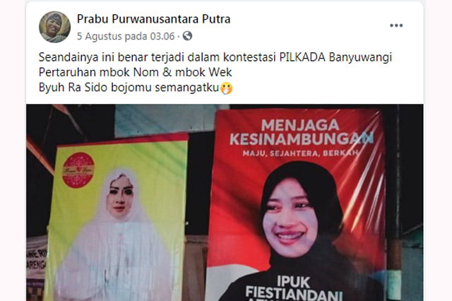 Istri dan "Istri Muda" Bupati Banyuwangi Bertarung di Pilkada?