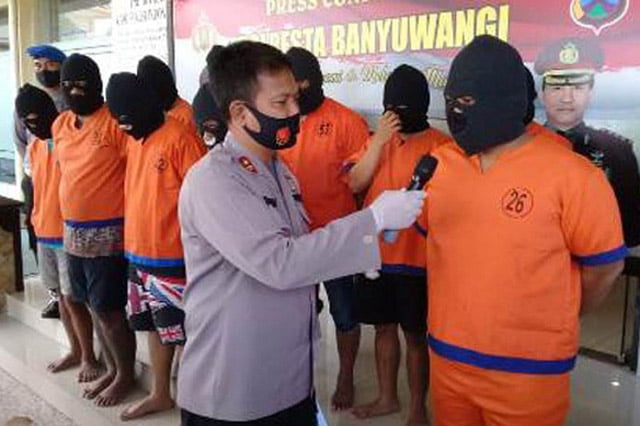Polresta Banyuwangi Amankan 55 Pelaku Dalam Operasi Tumpas Narkoba