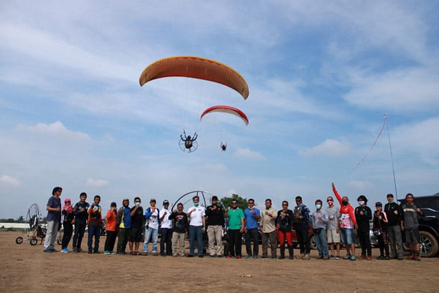Launching Lapangan JGC, Paramotor Akan Jadi Tren Baru Milenial