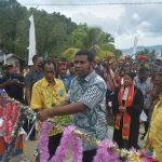 Bupati Biak Numfor Resmikan Menara Lonceng Gereja Faduru Napdori