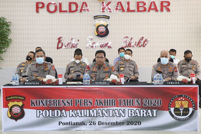 Kapolda Kalimantan Barat Sampaikan Evaluasi kerja Tahun 2020