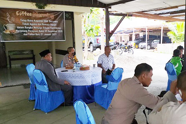 Jalin Komunikasi, Kapolres Seram Bagian Barat Gelar Coffee Morning