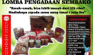 Poros Rawamangun Gelar Lomba Pengadaan Sembako Bansos DKI Jujur